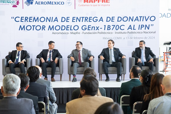 Aeromexico y Mapfre donan motor al Instituto Politécnico Nacional