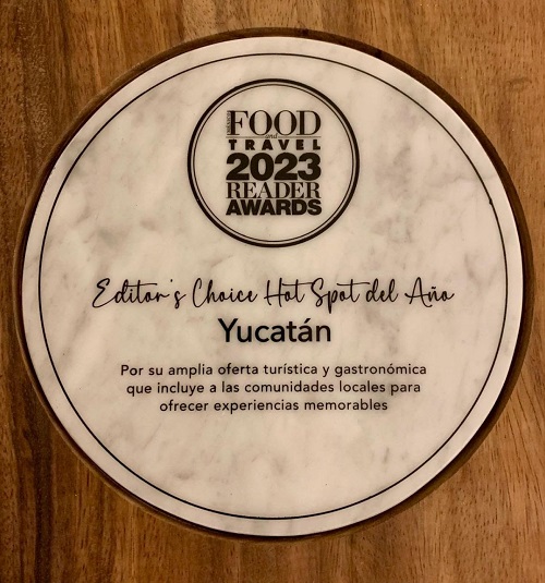 Recibe Yucatán el reconocimiento como Hot Spot de los Food And Travel Reader Awards 2023