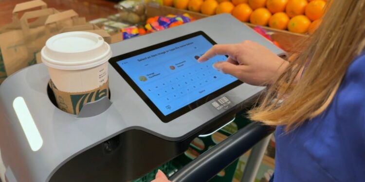 Amazon rolls out smart shopping carts at San Mateo Whole Foods, with new technology allowing you to skip the checkout line