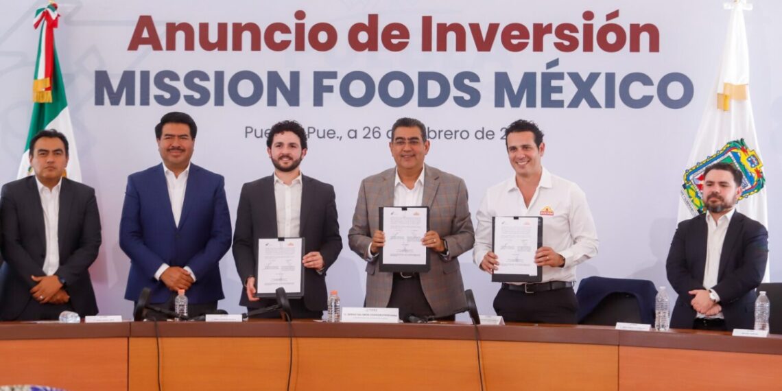 Sergio Salomón anunció inversión de Mission Foods por 791 mdp para ampliar la planta