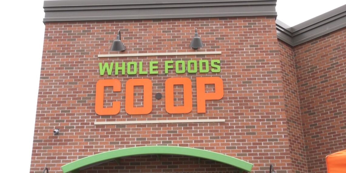 The exterior of a Whole Foods Co-op building