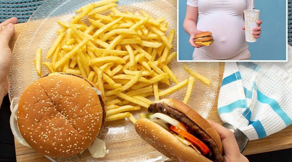 How pregnant women can harm their baby by eating fast food