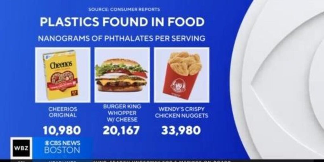 Study finds large amount of foods contain plastics