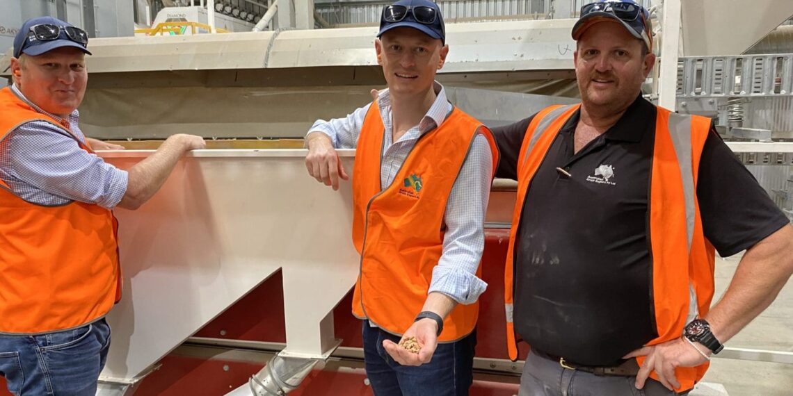 AGE directors Tyson Hewett and Tom Reddecliffe with Chris O