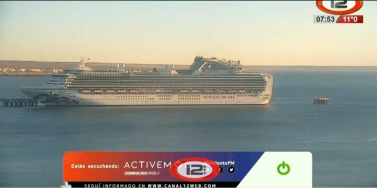 Sapphire Princess arribó a Puerto Madryn con 3.900 personas