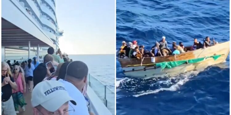 Balseros cubanos son rescatados por un crucero cerca de Miami