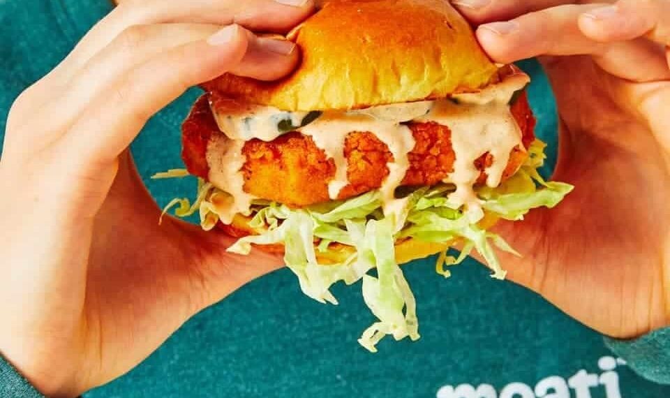 Meati Mushroom chicken burger