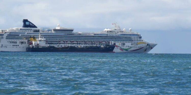 Posible brote de cólera mantiene varado a crucero Norwegian Dawn en isla del Océano Índico