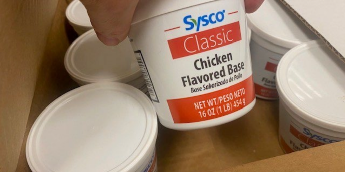 Vanee Foods recalls Sysco chicken-flavored base products due to misbranding