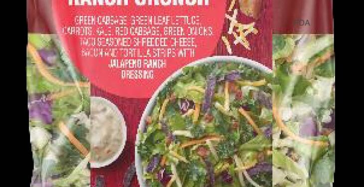 Taylor Fresh Foods Recalls Marketside Bacon Ranch Salad Kit