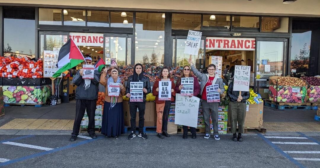 Orange County, California protest in solidarity with Palestine.