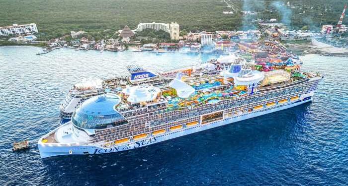 ICON OF THE SEAS, el crucero más grande del mundo, arriba a Cozumel; asisten Mara Lezama y Juanita Alonso a ceremonia de bienvenida