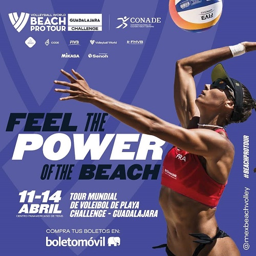 Guadalajara será sede del Tour Mundial de Voleibol de Playa 2024