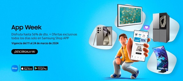 Samsung anuncia App Week con grandes promociones y descuentos a través de la Samsung Shop App