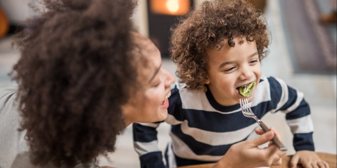 Helping children eat healthier foods may begin with getting parents to do the same, research suggests