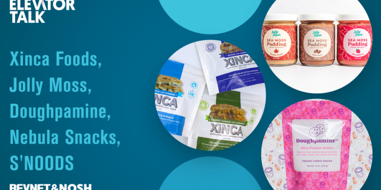 Elevator Talk Episode 92: Xinca Foods, Jolly Moss, Doughpamine, Nebula Snacks, S'NOODS