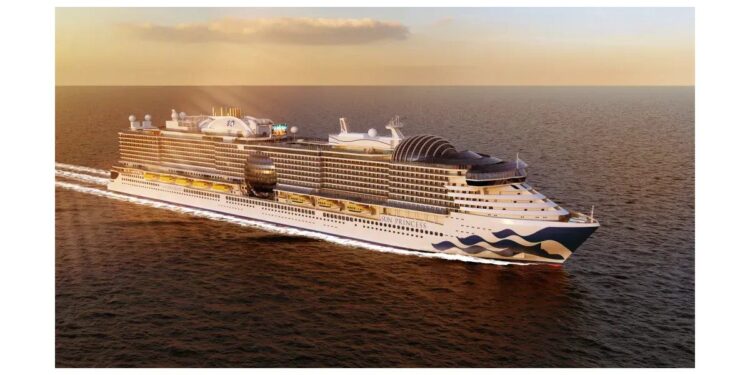 el Sun Princess emprendió su crucero inaugural