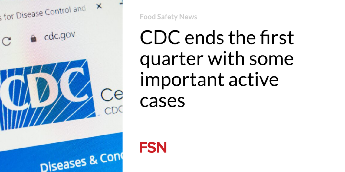 CDC ends the first quarter with some important active cases