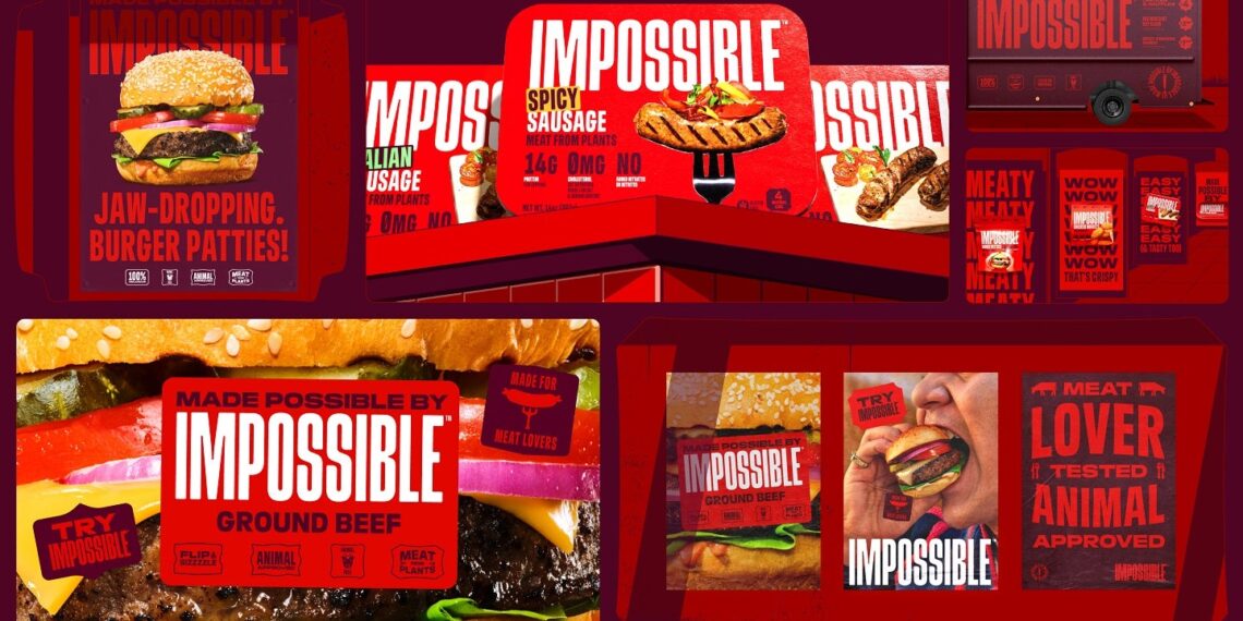 Impossible Foods switches to new red packaging design