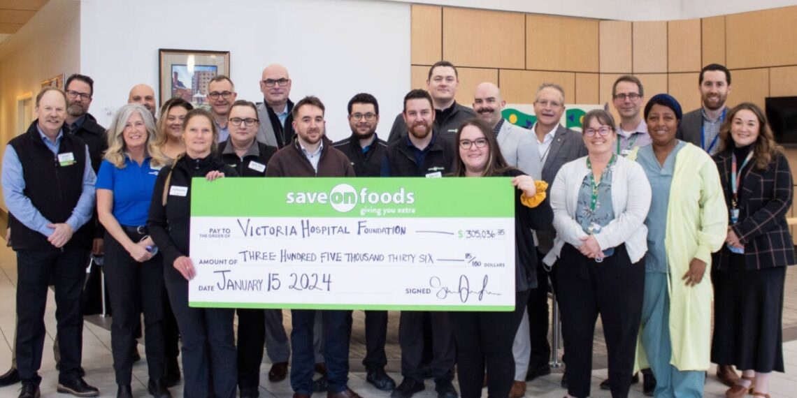Victoria Hospitals Foundation receives over $300K from Save-On-Foods