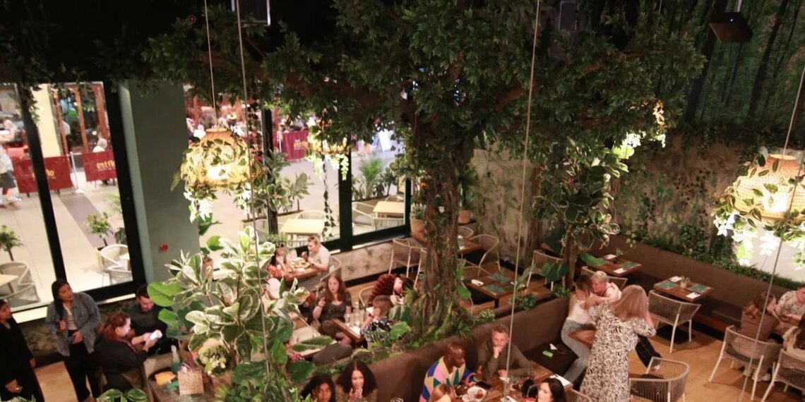 Fun places to eat with kids in Birmingham city centre including restaurant with 'swings'