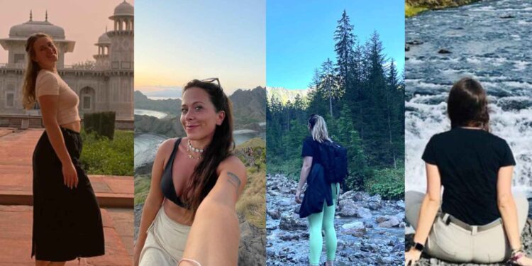 Coco, Ana, Adriana y Lucía, mujeres que han viajado solas.