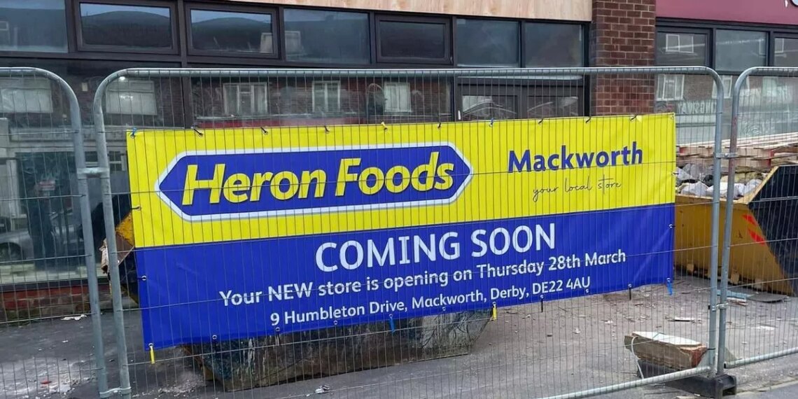Heron Foods to open Mackworth store in long-standing former lighting shop