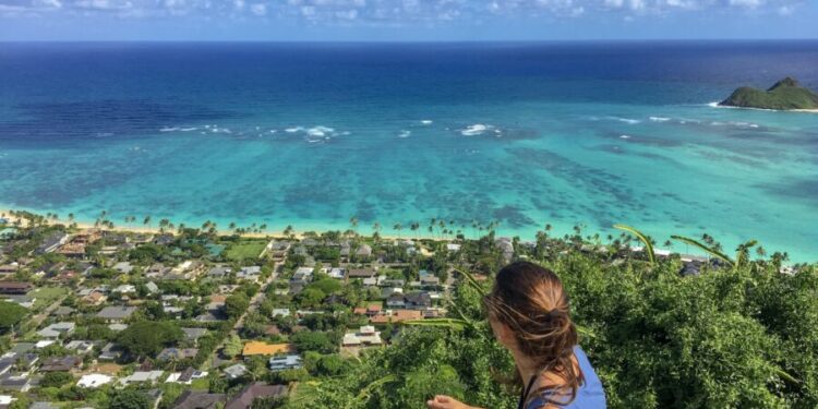 oahu Lanikai desde The Pillbox