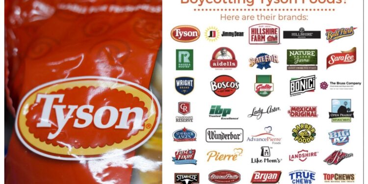 Tyson Foods Faces Stock Downgrade From Conservative Groups Over Woke Migrant Policy