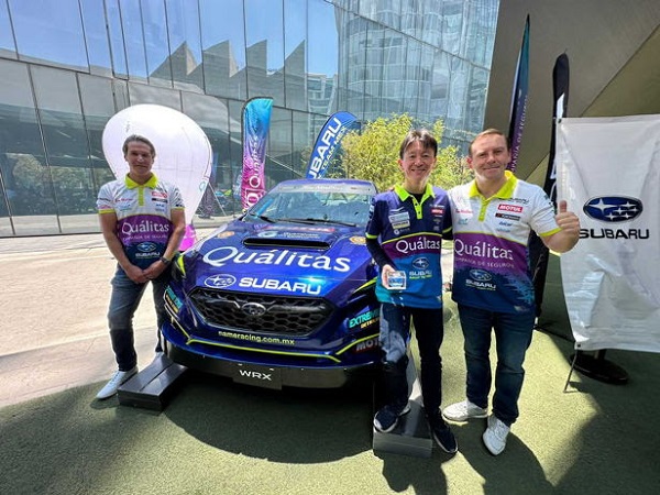 El equipo Quálitas Subaru Rally Team presentó en el Teatro Telcel en CDMX el nuevo Subaru WRX 2024