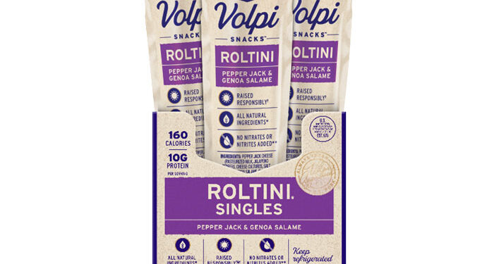 Volpi Foods Introduces Pepper Jack and Genoa Salame Roltini Singles for On-the-Go Snacking