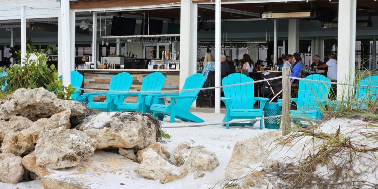 Best beach bar in Sarasota area for food, drinks and waterfront views