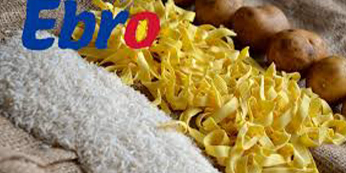 Ebro Foods ganó 53,7 millones en el primer trimestre, un 22,7 % más que en 2023