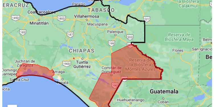 EU emite alerta de viaje para zonas de Chiapas