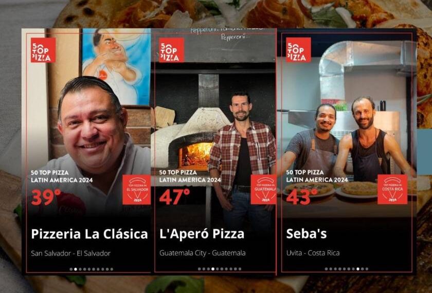 Pizzerías de Centroamérica parte de los 50 top Pizza