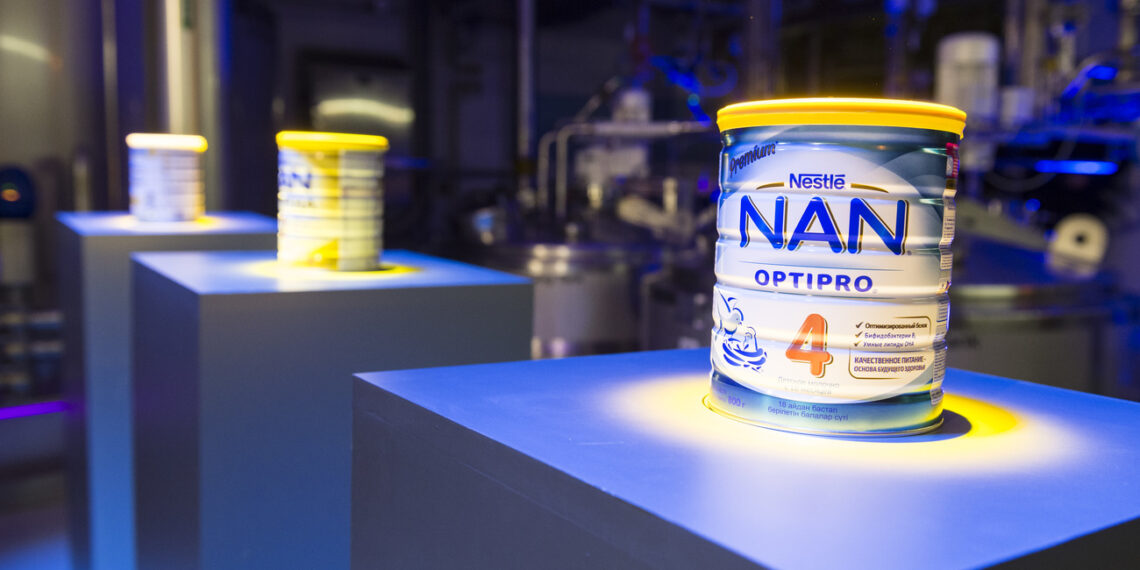 Picture of a a can of Nestlé's baby food