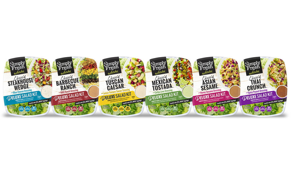FiveStar Gourmet Foods’ new Simply Fresh salad kits have 25% more toppings