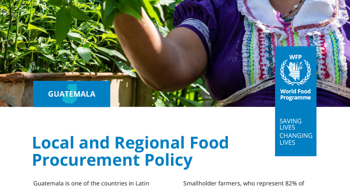 Guatemala - Local and Regional Food Procurement Policy - Guatemala