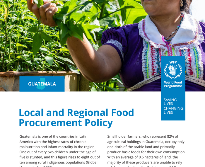 Guatemala - Local and Regional Food Procurement Policy - Guatemala