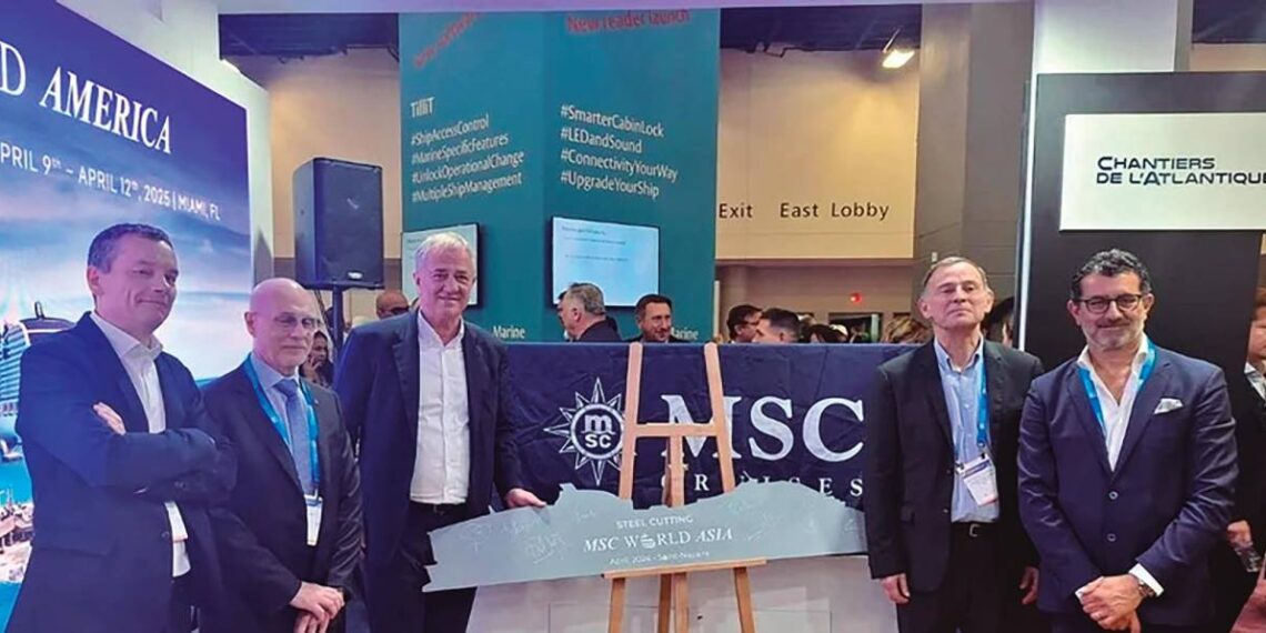 MSC presenta el “MSC World Asia”, con capacidad para 5.400 pasajeros y que entrará en servicio en 2026