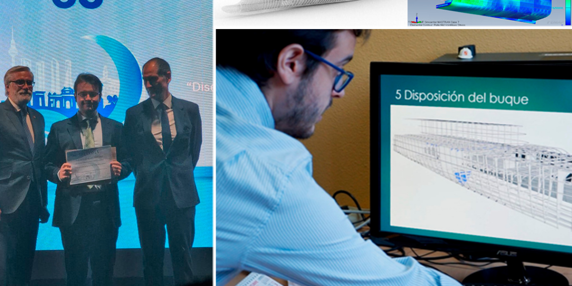 Premio nacional a un estudiante de Navales por su diseño de un crucero de lujo de bajas emisiones