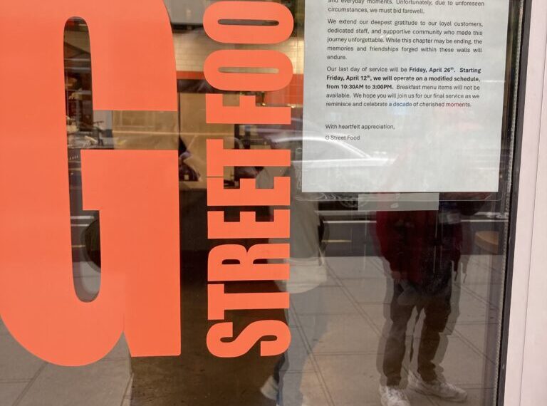 “G Street Foods…final day is April 26th”