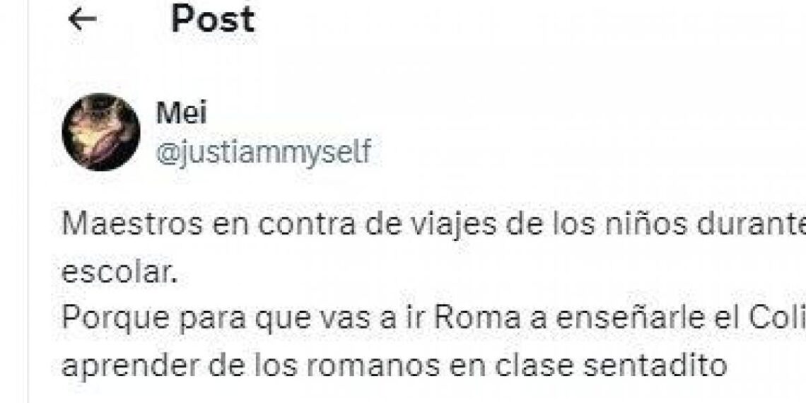 Un profesor argumenta por qué no va de viaje escolar con sus alumnos: con razón no quiere