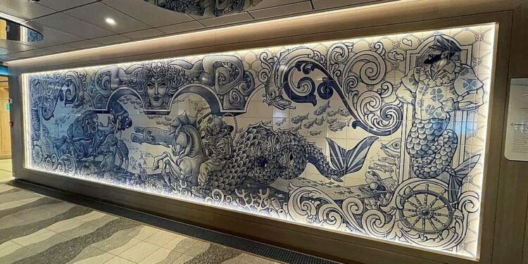 Un crucero de lujo elige un mural de San Ginés como decoración