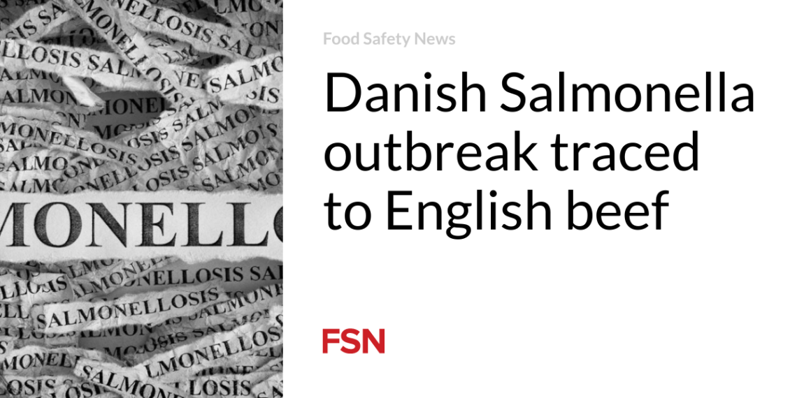Danish Salmonella outbreak traced to English beef