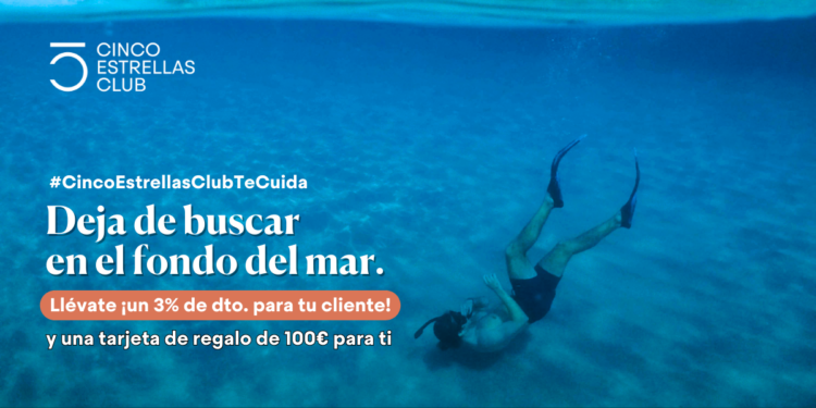 Cinco Estrellas Club lanza una campaña para incentivar las ventas con tarjetas regalo para los agentes de viajes
