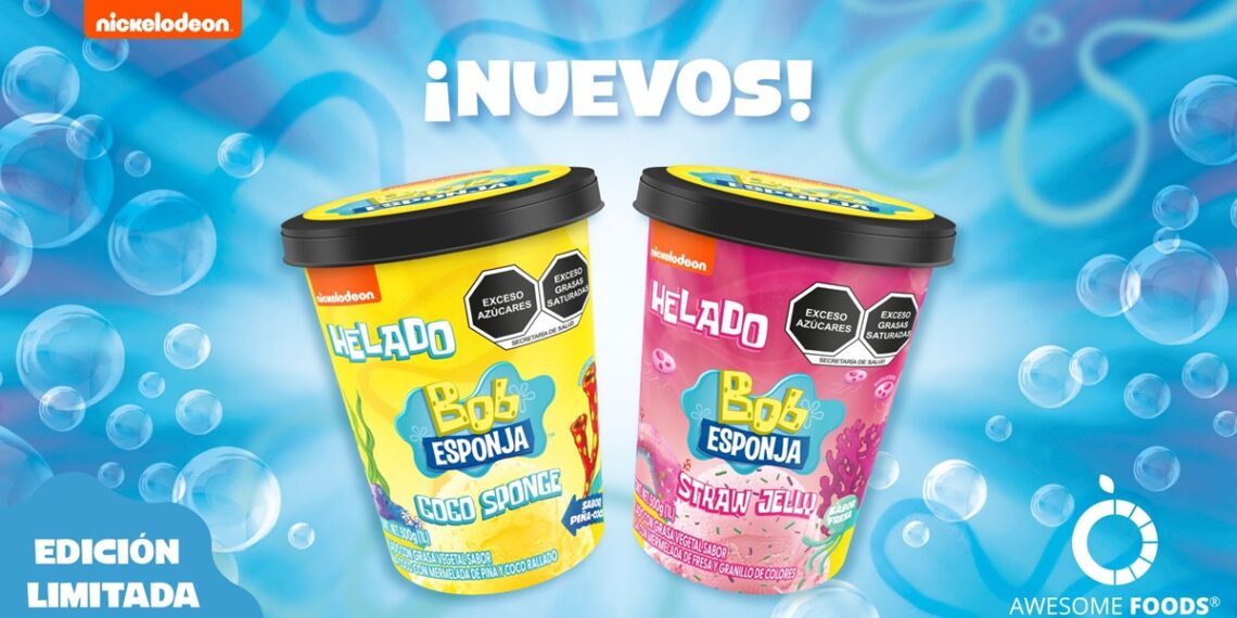 Awesome Foods lanza un helado de Bob Esponja que llega a refrescar la primavera