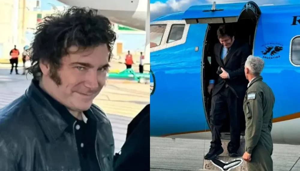Javier Milei de viaje