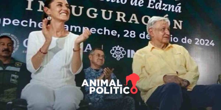 Durante gira, Sheinbaum y AMLO analizan presupuesto para viajes de carga en el Tren Maya