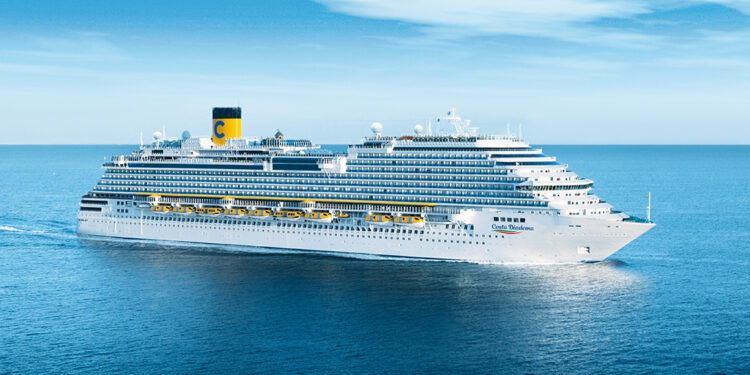 Está previsto que el Costa Diadema se conecte a la red eléctrica de tierra del puerto de Kiel en las próximas 16 escalas.